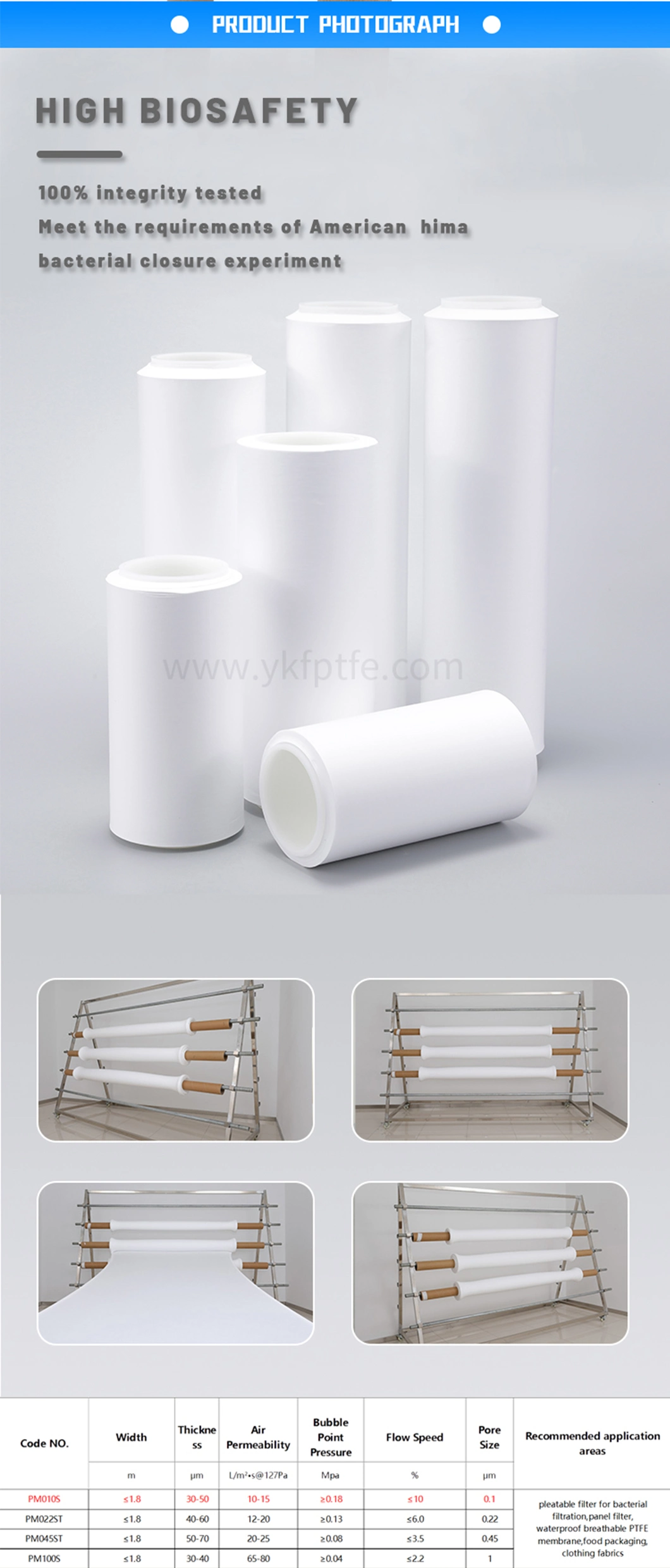 UNM PTFE Membrane ePTFE Composite Material for lab