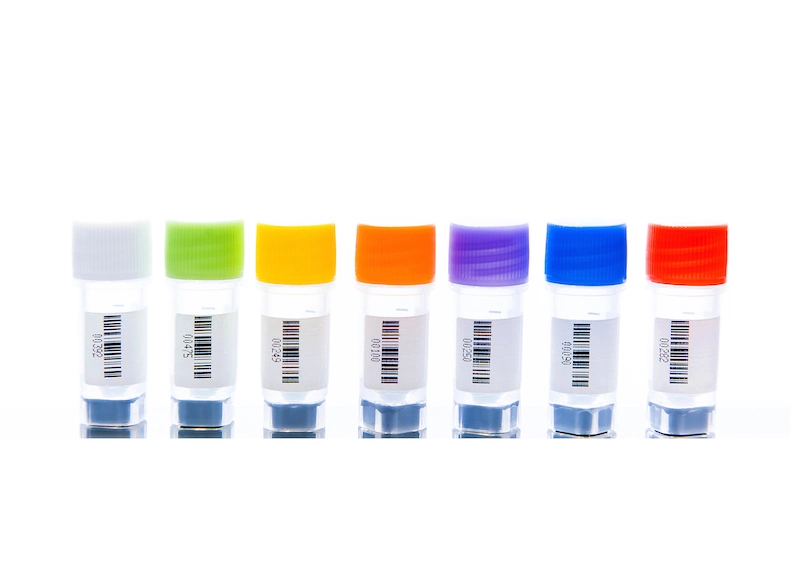 0.5ml 1.5ml 2ml Graduated Storage Barcoded Cryogenic Vial Cryovial PP Samples Freezing Tubes