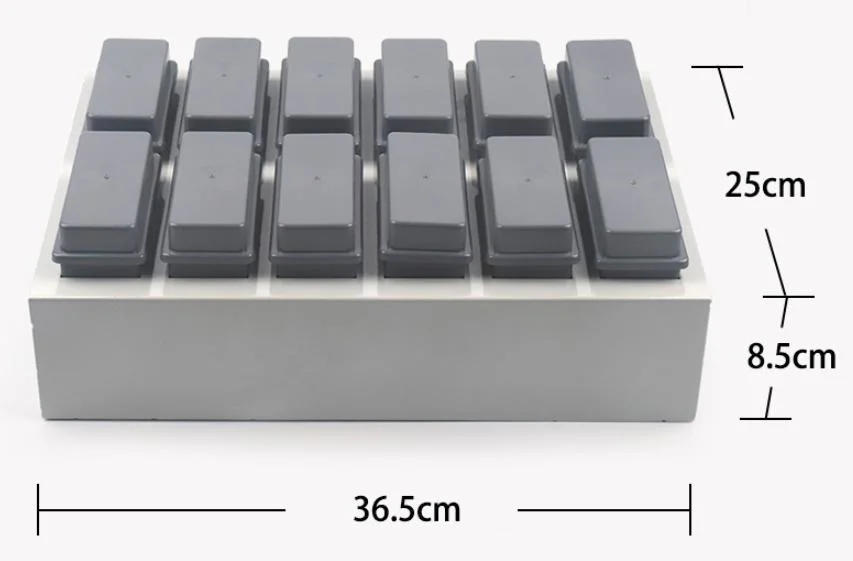 Polypropylene White 12box (24 Places) Microscope Slides Staining Rack and Jar