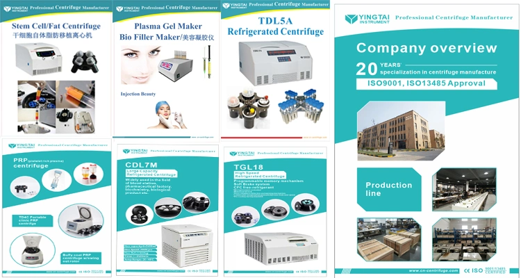 Lab Centrifuge and Refrigerated Hospital Blood Bank Centrifuge with 24X1.5/2ml Angle Rotor